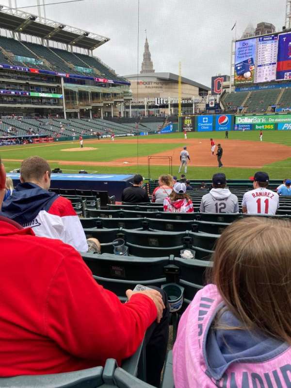 Progressive Field, section: 138, row: R, seat: 7