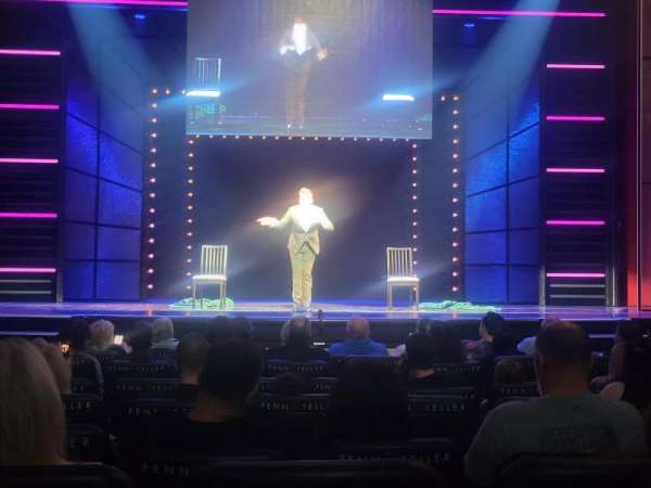 Penn & Teller Theater, section: 2, row: H, seat: 9