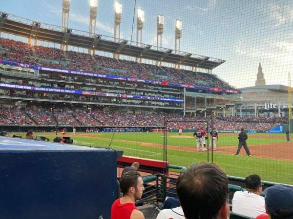 Progressive Field, section: 138, row: E, seat: 7