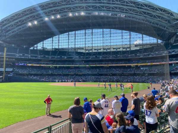 American Family Field, section: 129, row: 8, seat: 13
