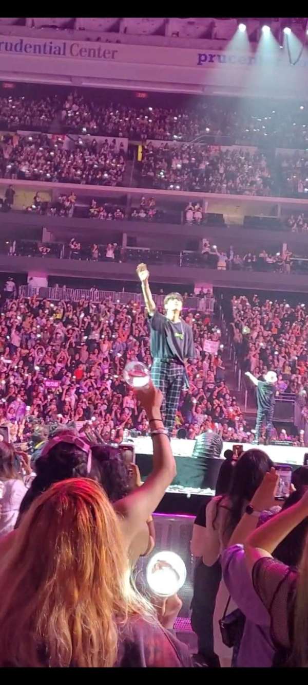 Prudential Center, section: 8, row: 1, seat: 7