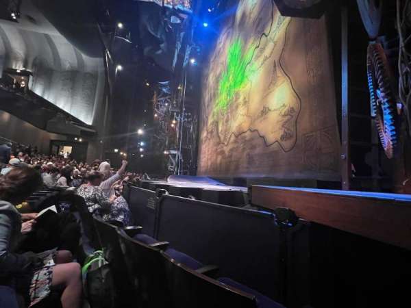 Gershwin Theatre, section: Orchestra R, row: CC, seat: 10