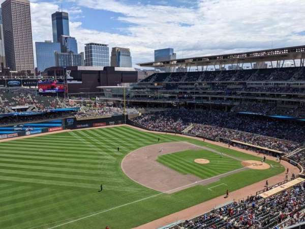 Target Field, section: 325, row: 1, seat: 5