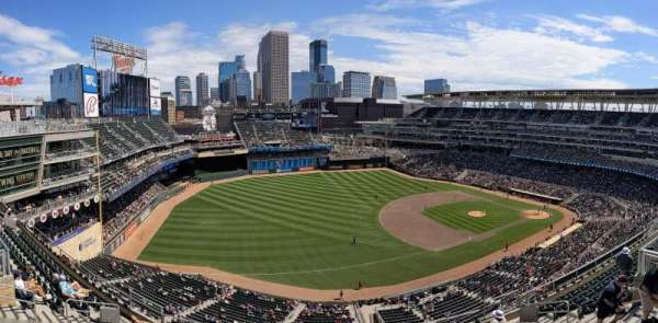 Target Field, section: 325, row: 1, seat: 5