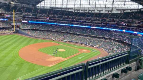 American Family Field, section: 434, row: 2, seat: 8