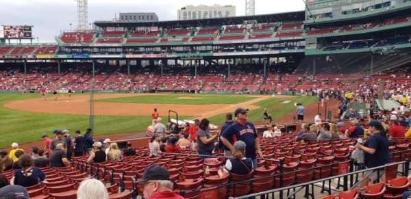 Fenway Park, section: Loge Box 161, row: EE, seat: 12