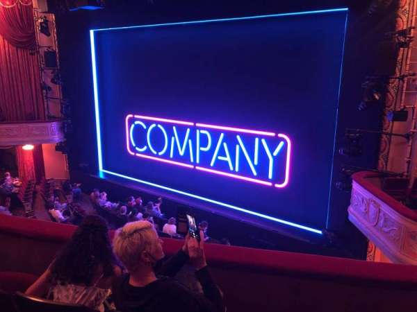 Bernard B. Jacobs Theatre, section: Mezzanine R, row: C, seat: 16