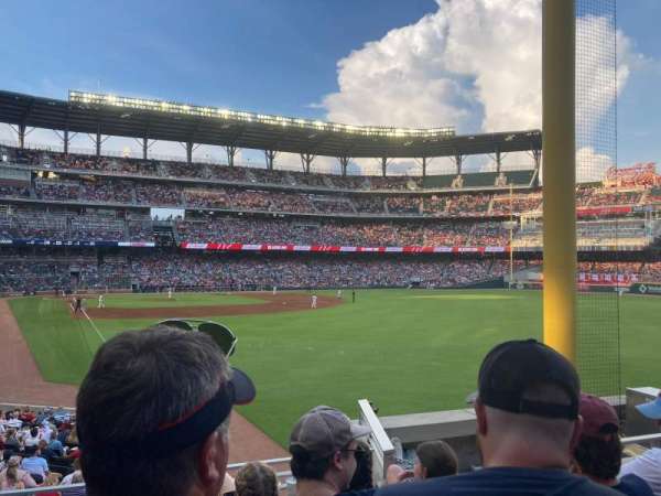 Truist Park, section: 107, row: 4, seat: 8