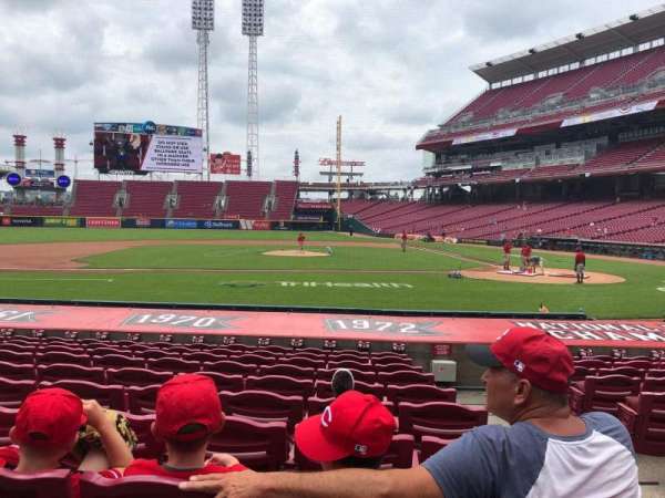 Great American Ball Park, section: 117, row: O, seat: 1-2