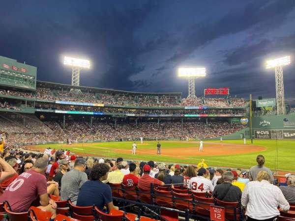 Fenway Park, section: Loge Box 100, row: DD, seat: 4