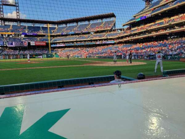 Citizens Bank Park, section: 130, row: 1, seat: 2