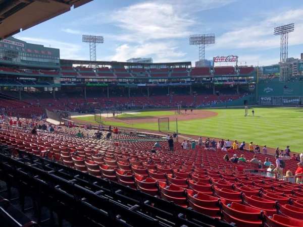 Fenway Park, section: Grandstand 8, row: 4, seat: 16