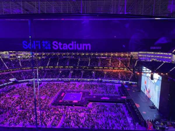 SoFi Stadium, section: 445, row: 1, seat: 5