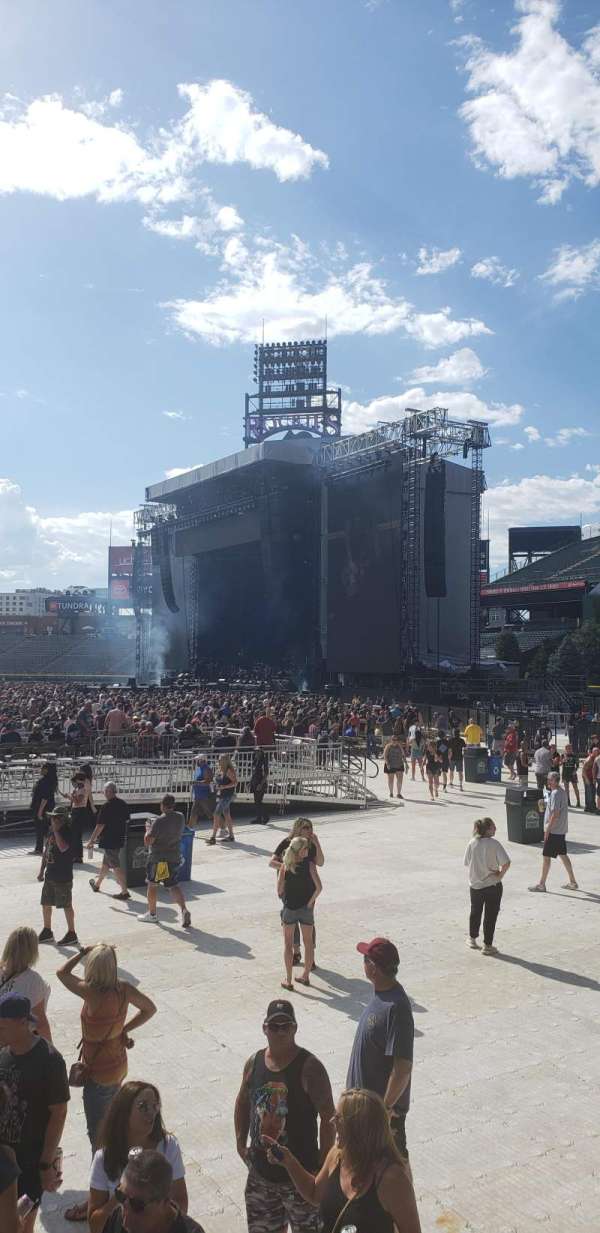 Coors Field, section: 111, row: 15, seat: 7