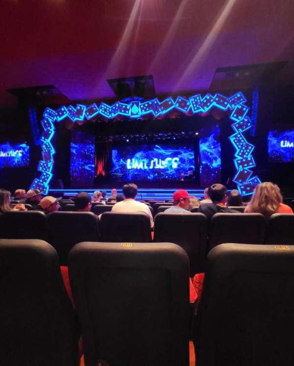 the mirage theatre, section: 102, row: GG, seat: 112