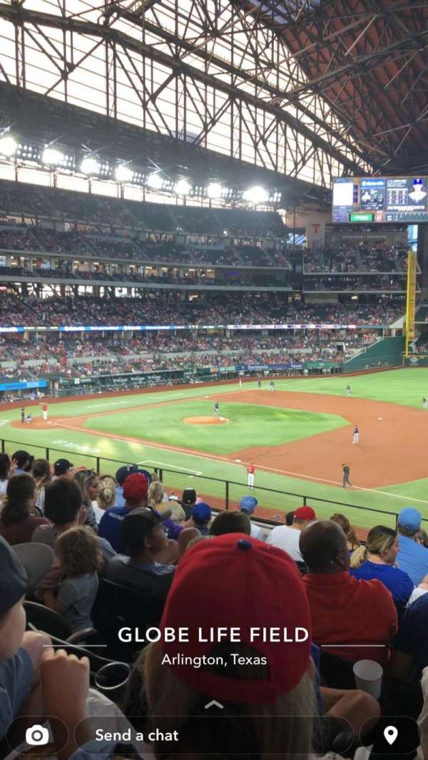 Globe Life Field, section: 122, row: 8, seat: 15