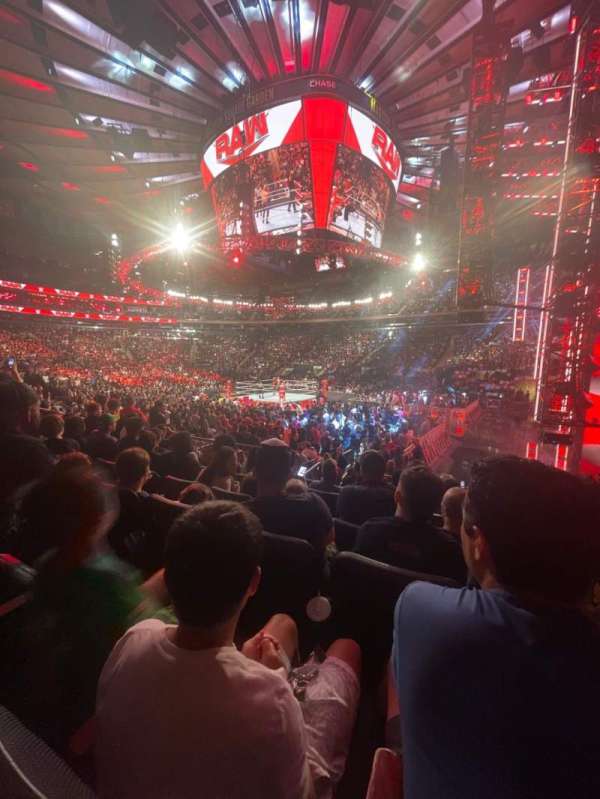 Madison Square Garden, section: 108, row: 9, seat: 20