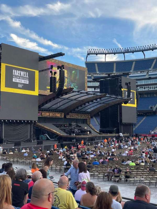 Gillette Stadium, section: 109, row: 9, seat: 20