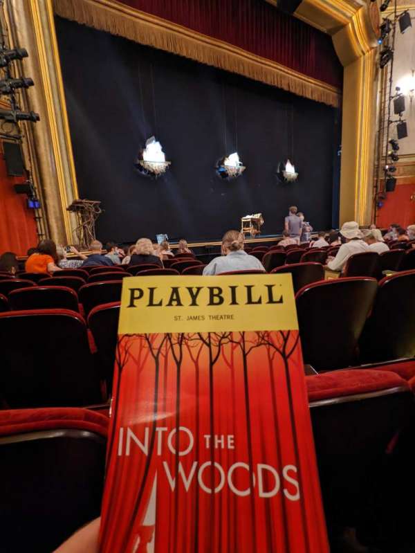 St. James Theatre, section: Orchestra L, row: H, seat: 9