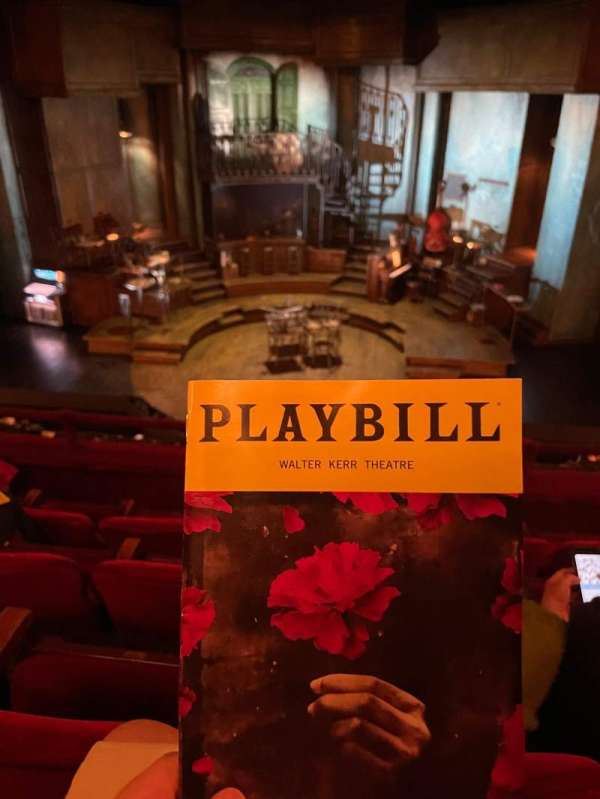 Walter Kerr Theatre, section: Mezzanine C, row: D, seat: 104