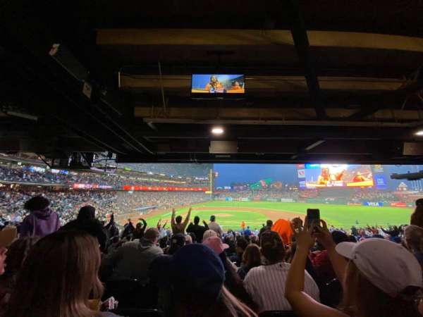 Oracle Park, section: 109, row: 38, seat: 10