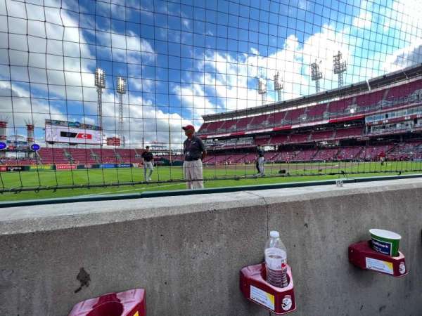 Great American Ball Park, section: 112, row: A, seat: 14
