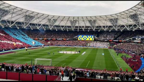London Stadium, section: 253, row: 38, seat: 787