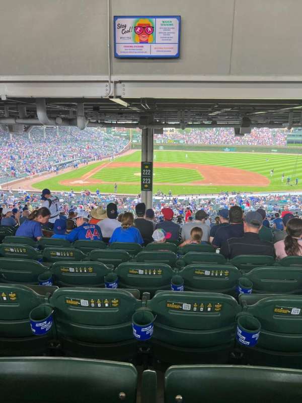 Wrigley Field, section: 223, row: 23, seat: 6
