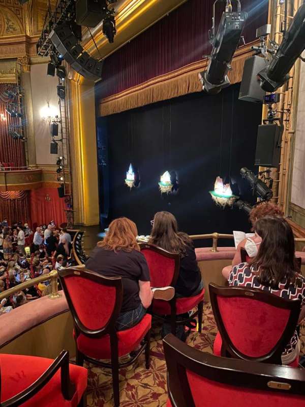 St. James Theatre, section: BOX, row: A, seat: 8