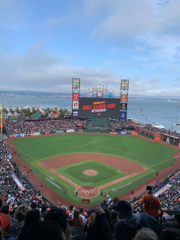 Oracle Park, section: VR315, row: 18, seat: 2
