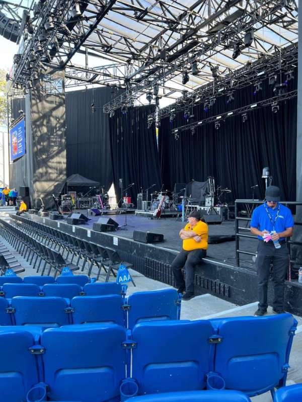 Pacific Amphitheatre, section: 1, row: A, seat: 13