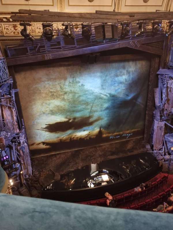 Sondheim Theatre, West End, section: Grand Circle, row: A, seat: 22
