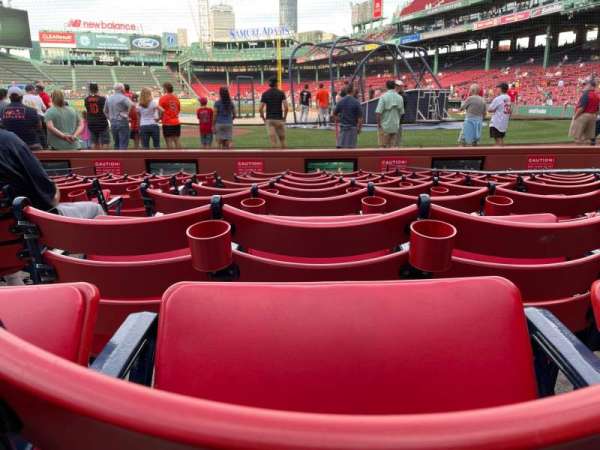 Fenway Park, section: Field Box 54, row: F, seat: 4