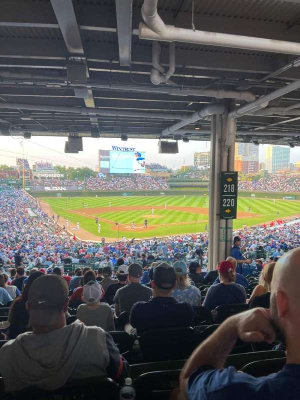 Wrigley Field, section: 218, row: 16, seat: 18