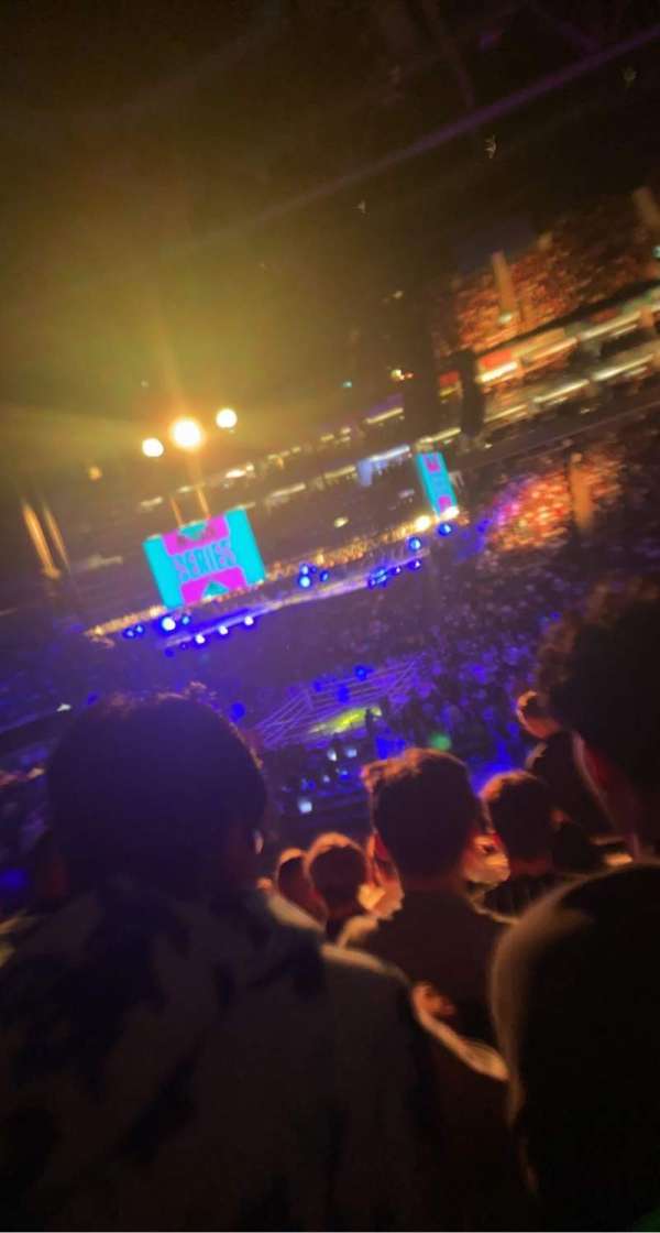 The O2, London, section: 103, row: Y, seat: 97