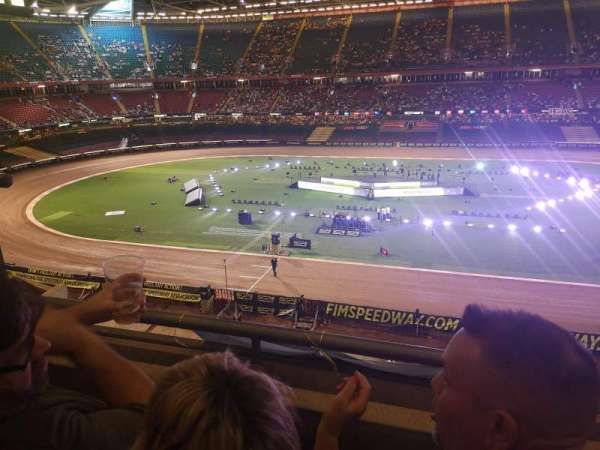 Principality Stadium, section: Upper, row: 2, seat: 6