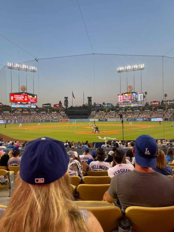 Dodger Stadium, section: 1FD, row: J, seat: 9