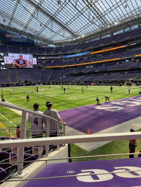 U.S. Bank Stadium, section: 101, row: 6, seat: 20