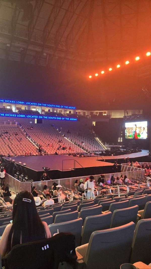 Dickies Arena, section: 107, row: 11, seat: 10