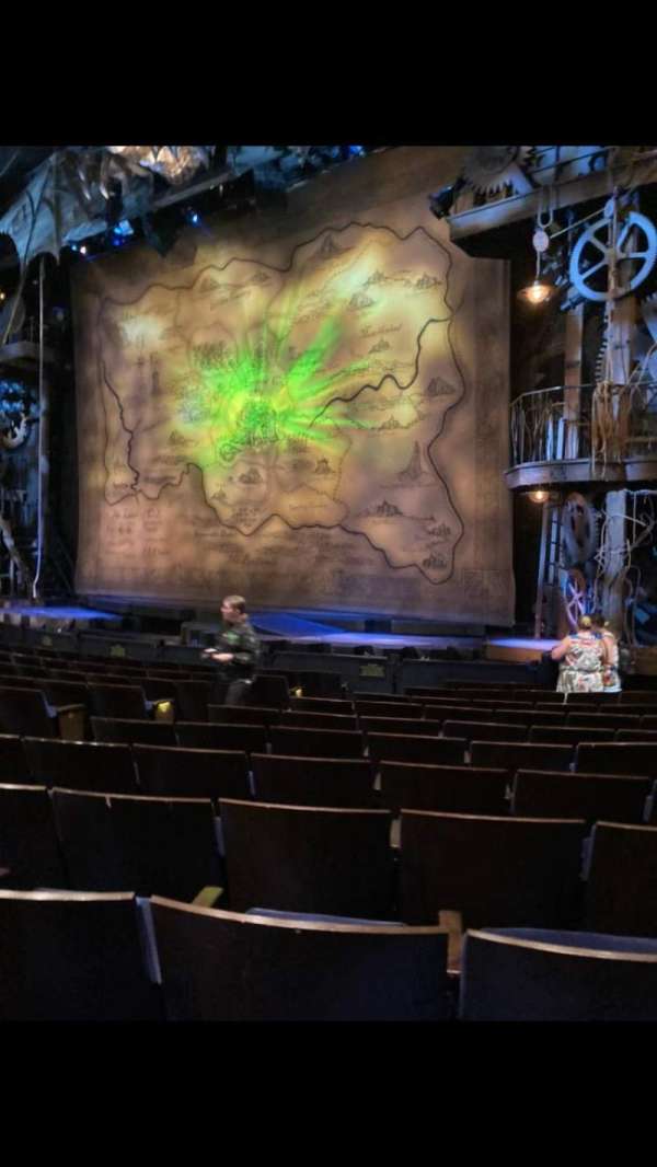 Gershwin Theatre, section: Orchestra R, row: G, seat: 16