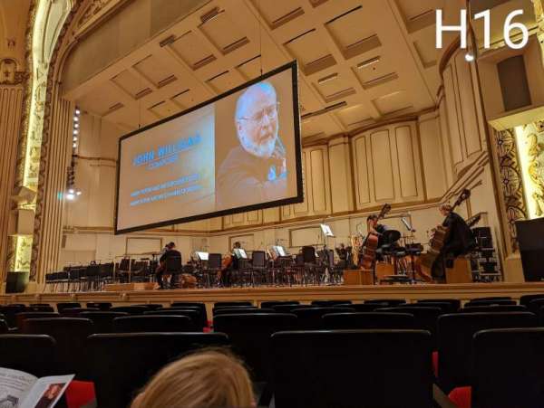 Powell Symphony Hall, section: Right, row: H, seat: 16