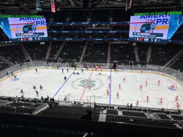 Climate Pledge Arena, section: 213, row: A, seat: 23-24
