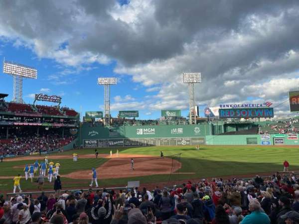 Fenway Park, section: Loge Box 110, row: HH, seat: 1,2,3 And 4