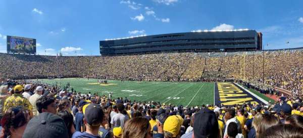 Michigan Stadium, section: 40, row: 20, seat: 1