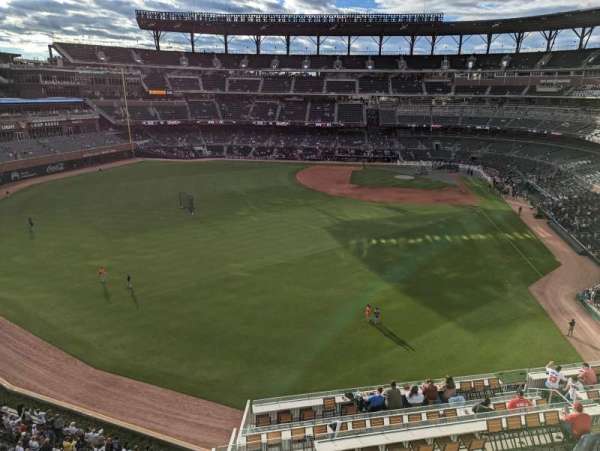 Truist Park, section: 347, row: 1, seat: 8