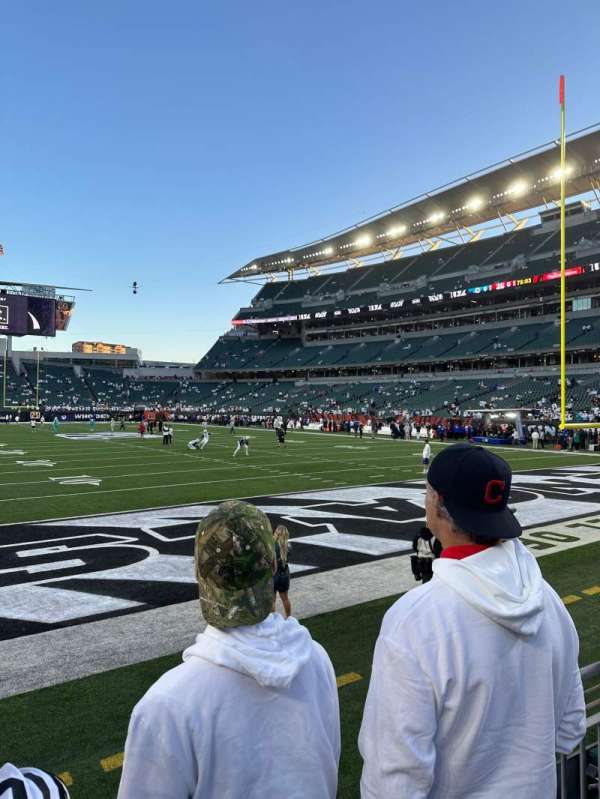 Paycor Stadium, section: 130, row: 2, seat: 2