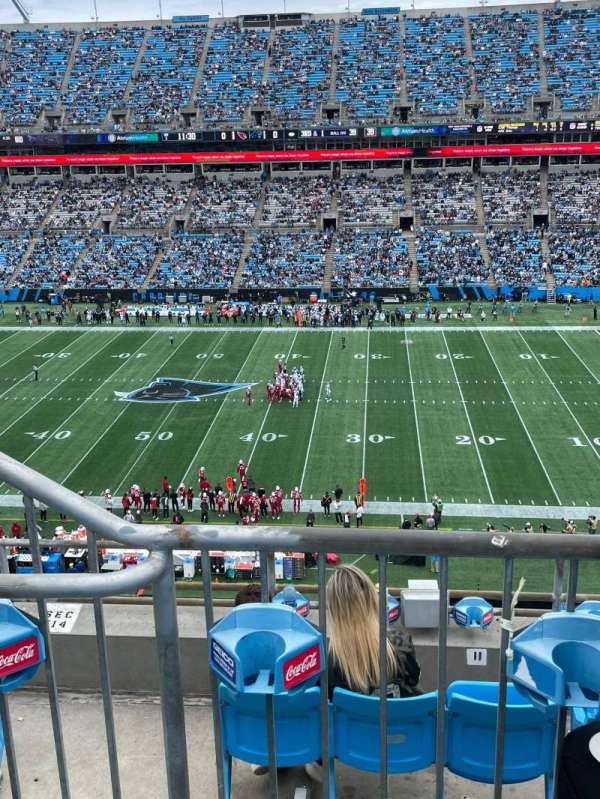 Bank of America Stadium, section: 513, row: 1, seat: 18
