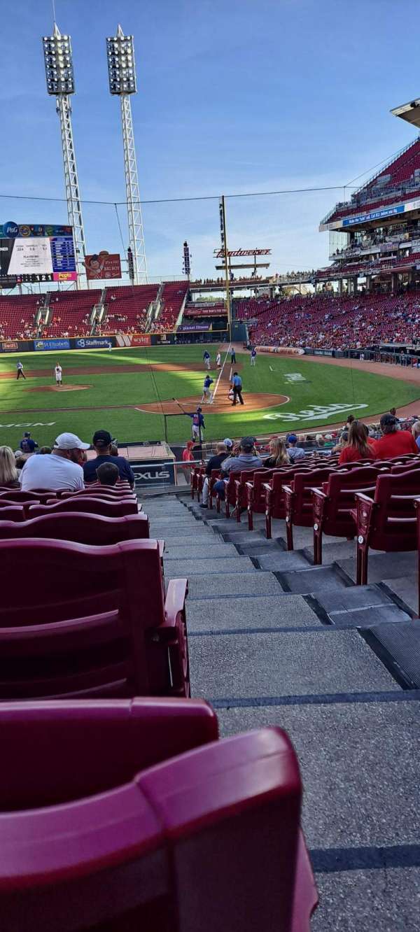 Great American Ball Park, section: 120, row: CC, seat: 1
