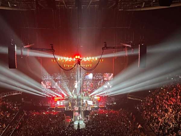 The O2, London, section: 411, row: J, seat: 718