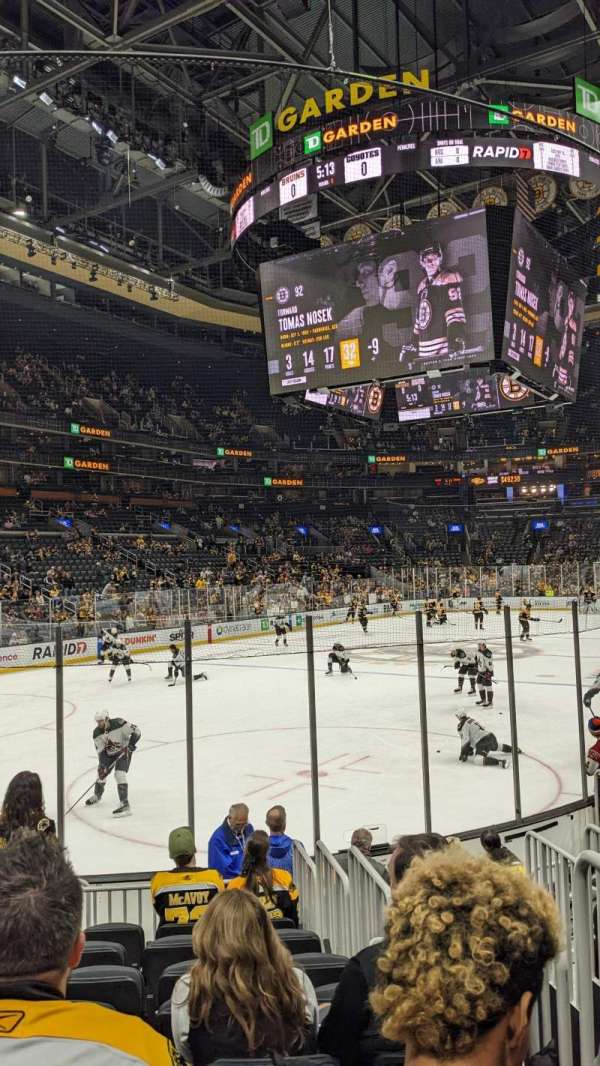 TD Garden, section: 5, row: 11, seat: 3